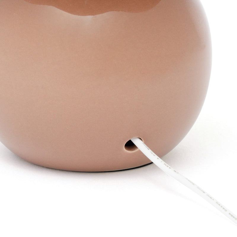 Lace Shade Mini Lamp Brown