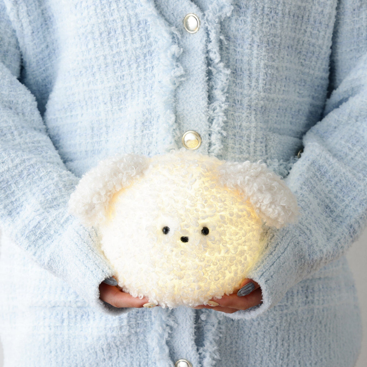 Nui Lamp Dog Ivory