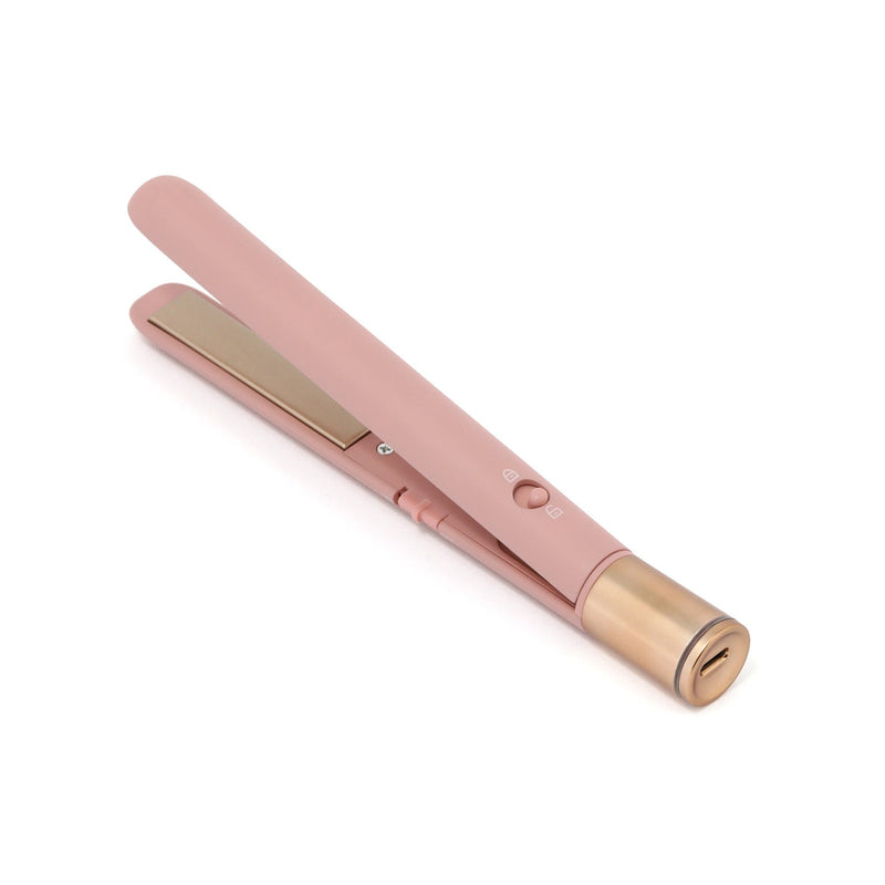 Salon Usb Compact Straight Iron Pink