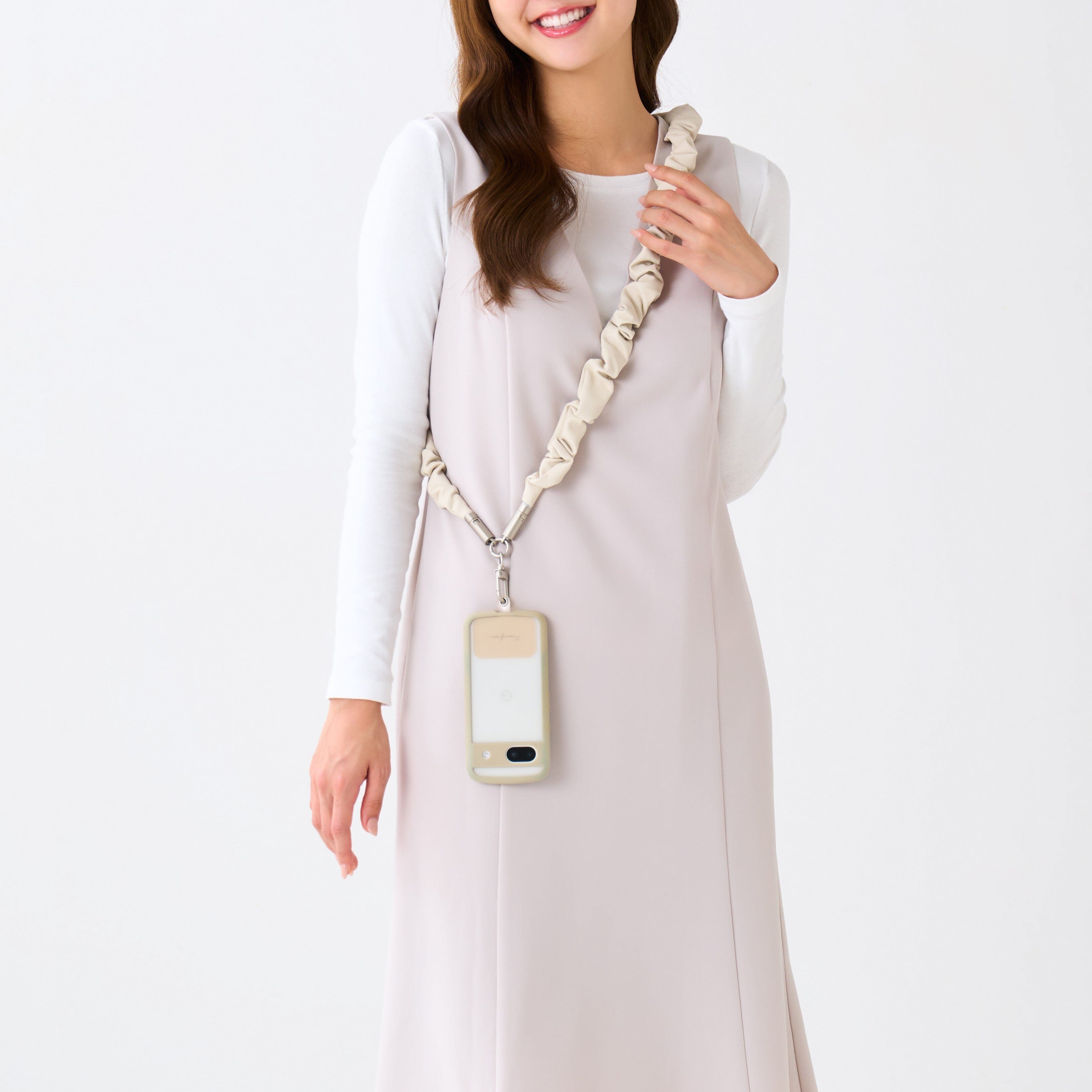 Smartphone Strap Usb Cable Ivory