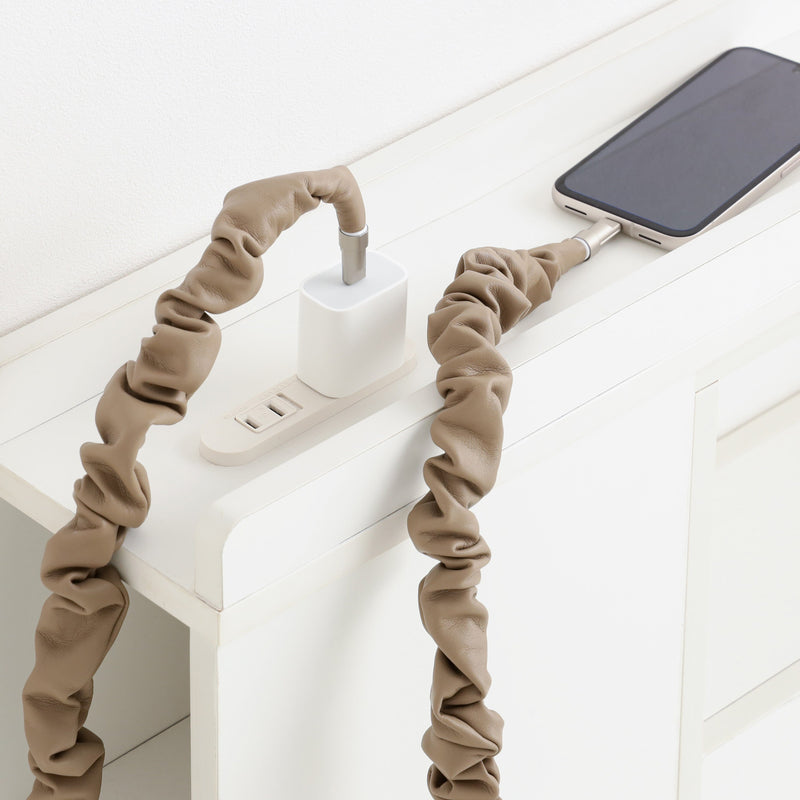Smartphone Strap Usb Cable Beige