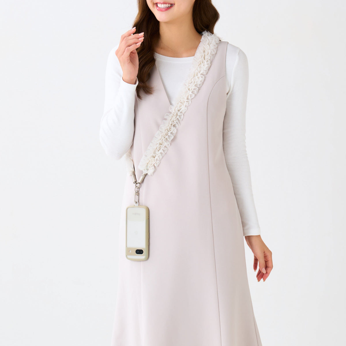 Smartphone Strap Usb Cable White