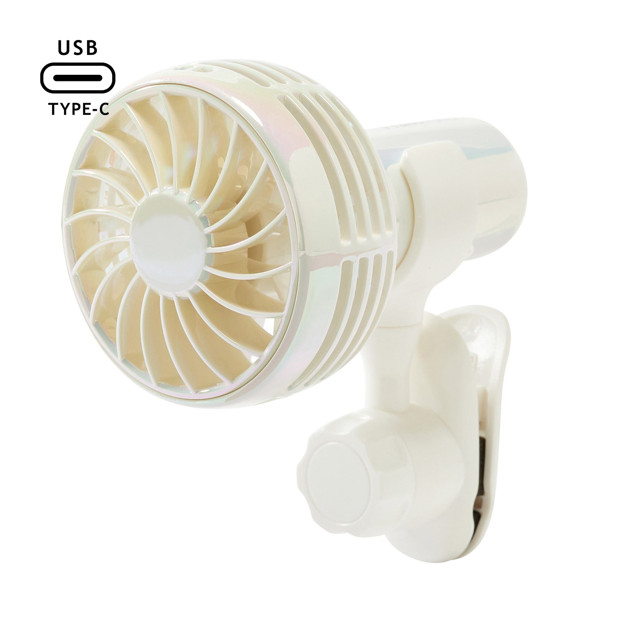FRAIS Mini Fan Aurora White