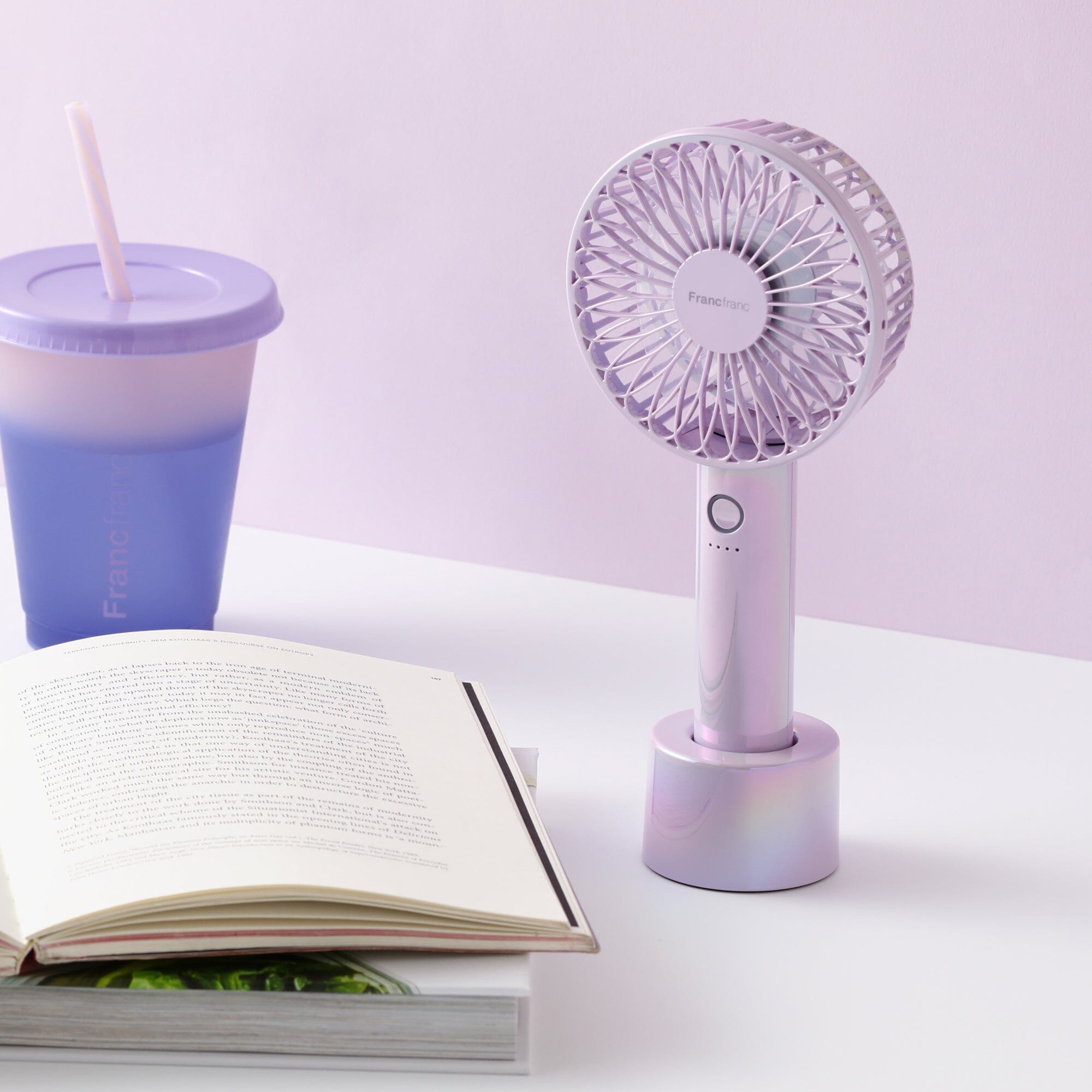 Frais Handy Fan Aurora Purple