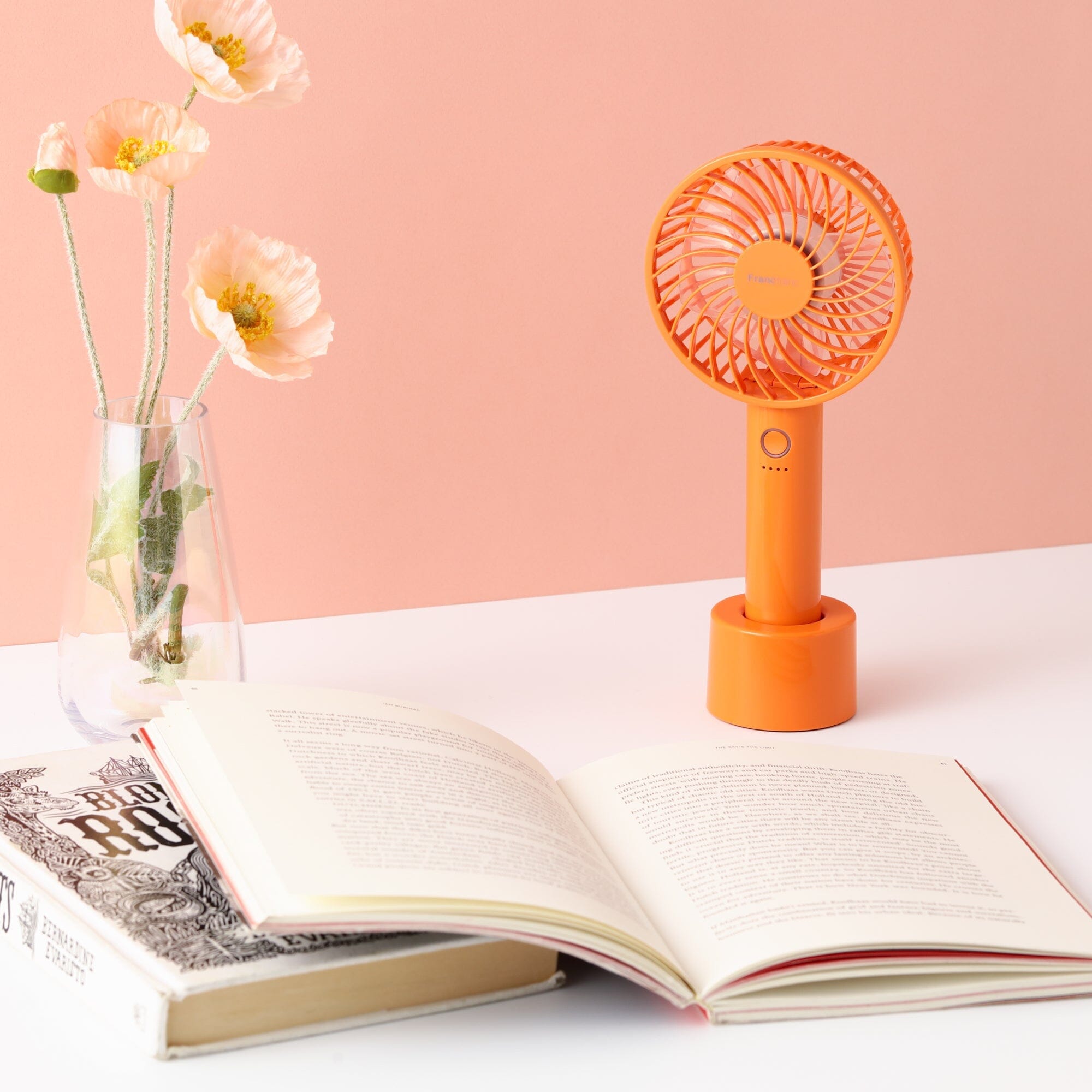 Frais Handy Fan Shiny Orange