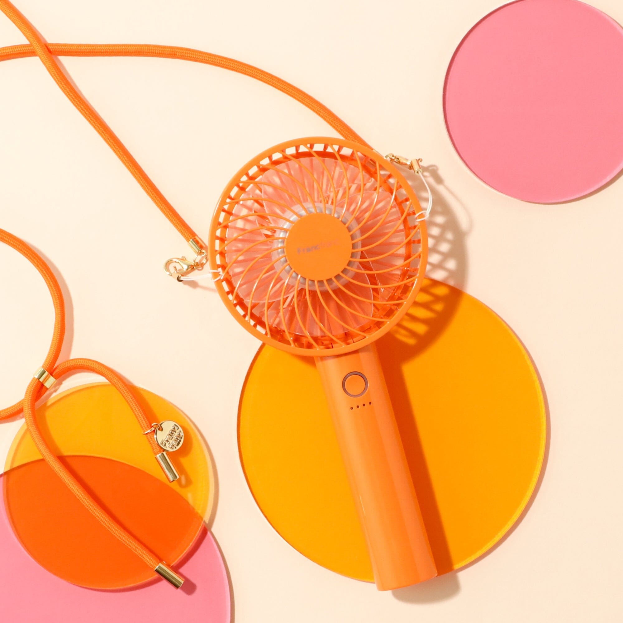 Frais Handy Fan Shiny Orange