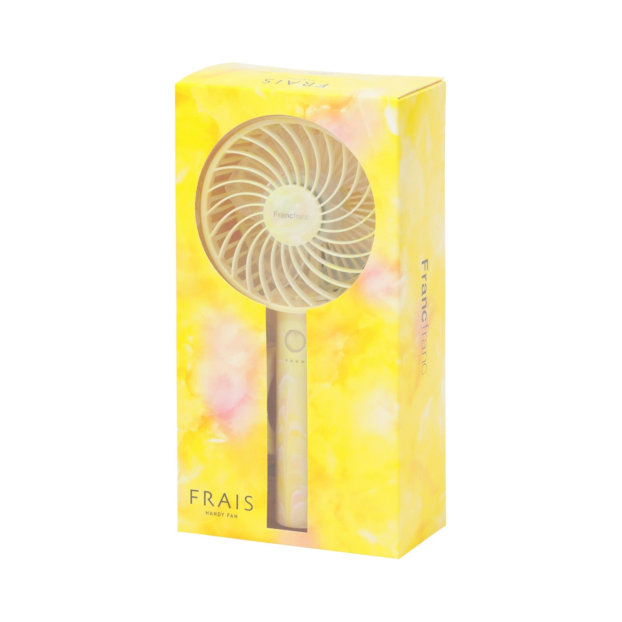 FRAIS Handy Fan Sheer Marble Yellow