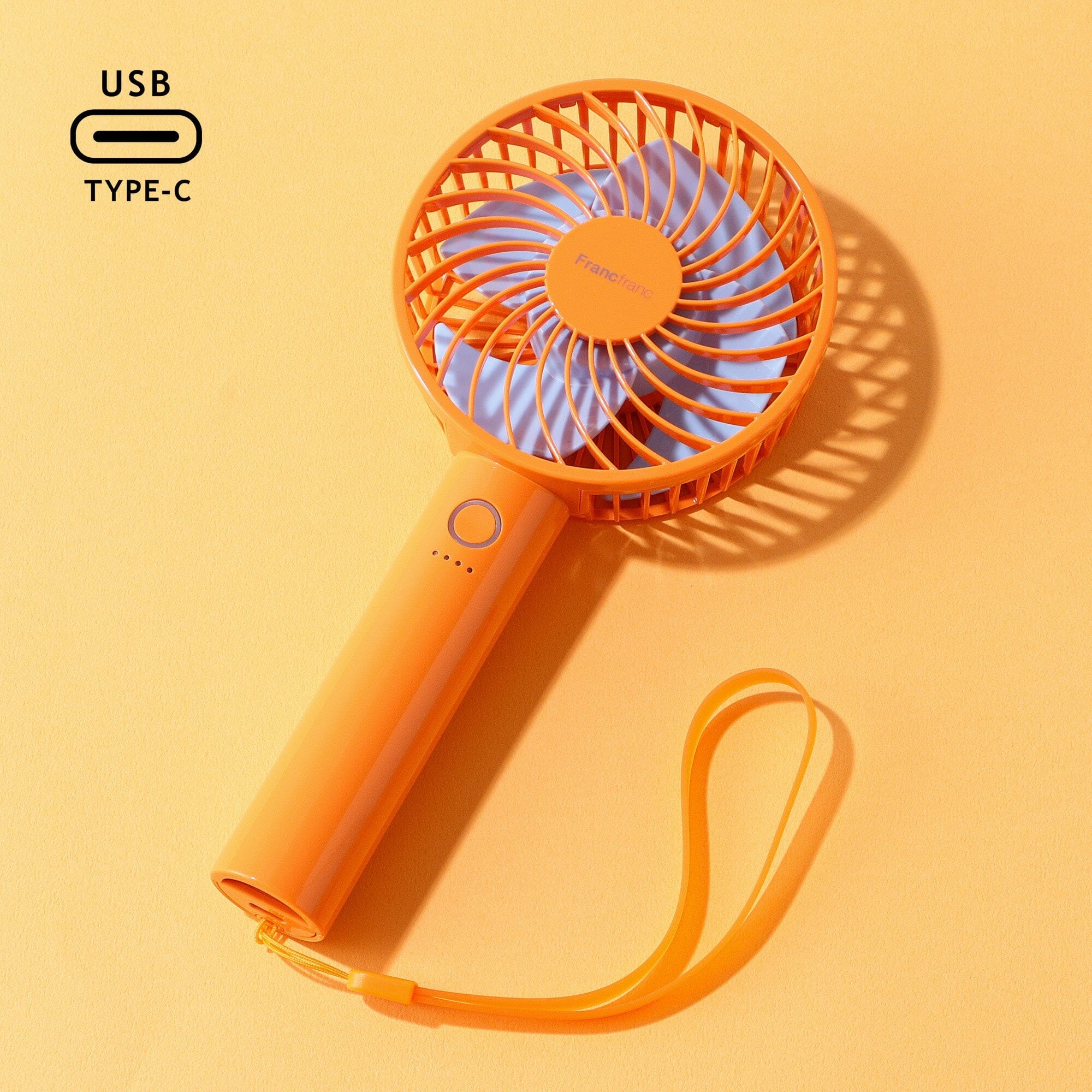 FRAIS Handy Fan Bicolor Orange