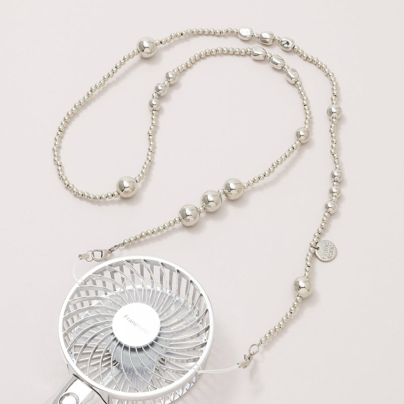 FRAIS Neck Strap Silver Beads