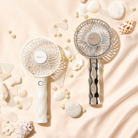 Frais Handy Fan Wave Pearl White