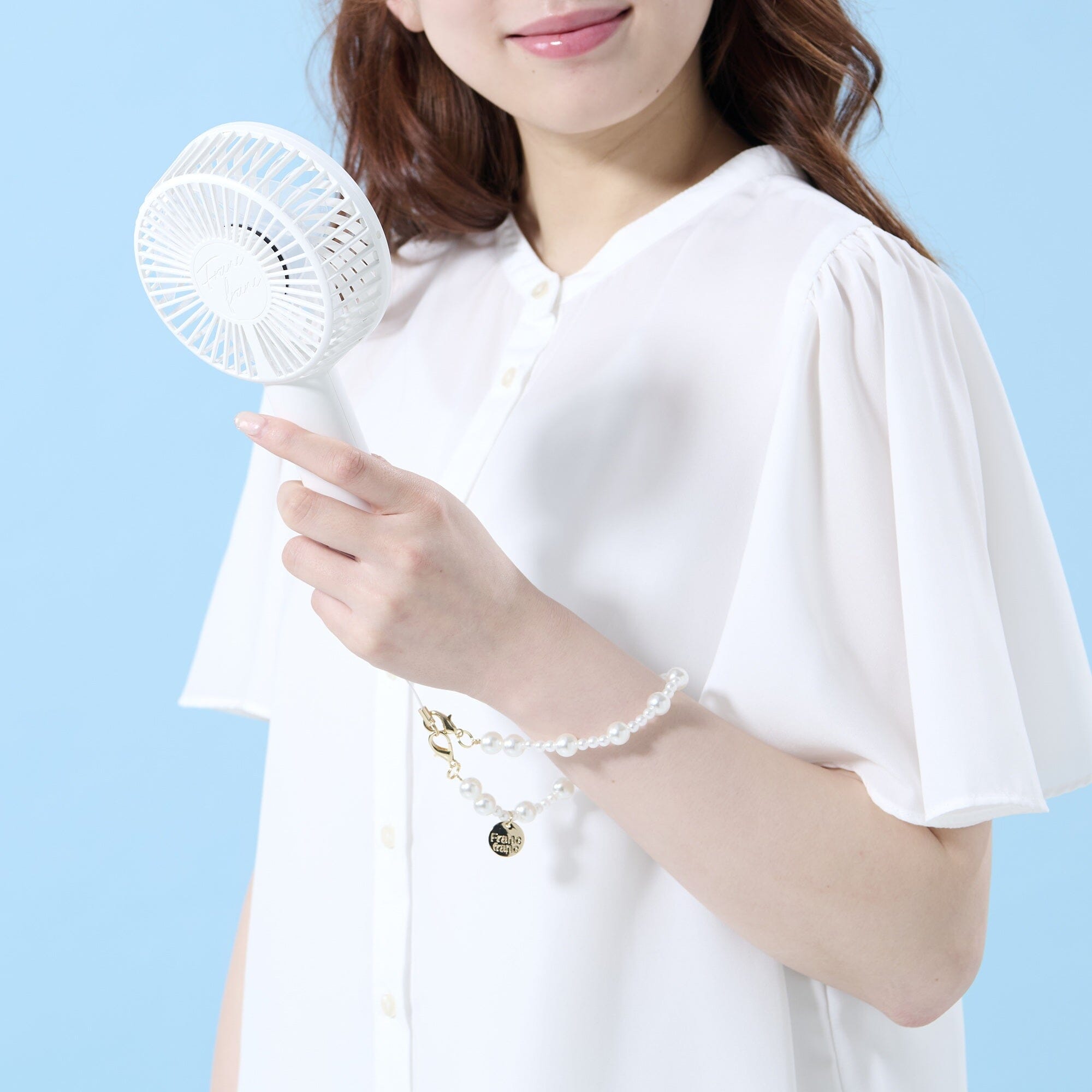 Frais Hand Strap Pearl White