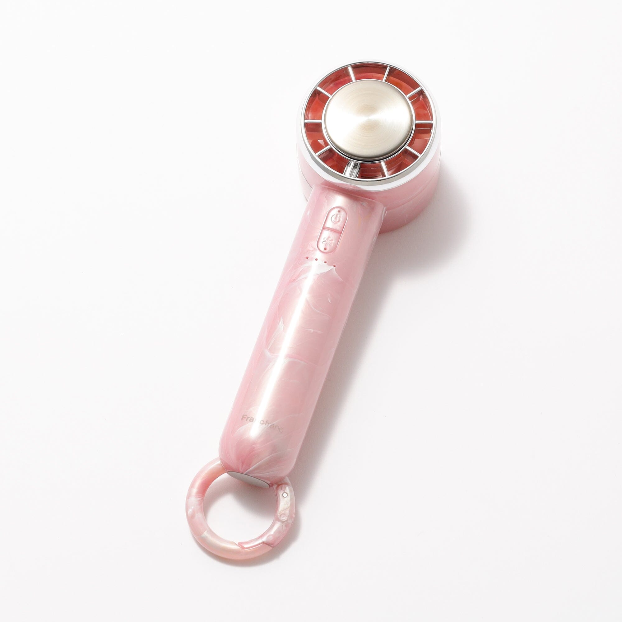 Frais 冰感手持風扇 大理石粉紅色