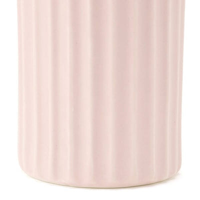 Ceramic Lib Flower Vase L Pink