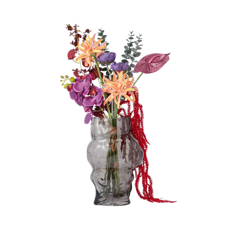 Boulder Flower Vase Grey