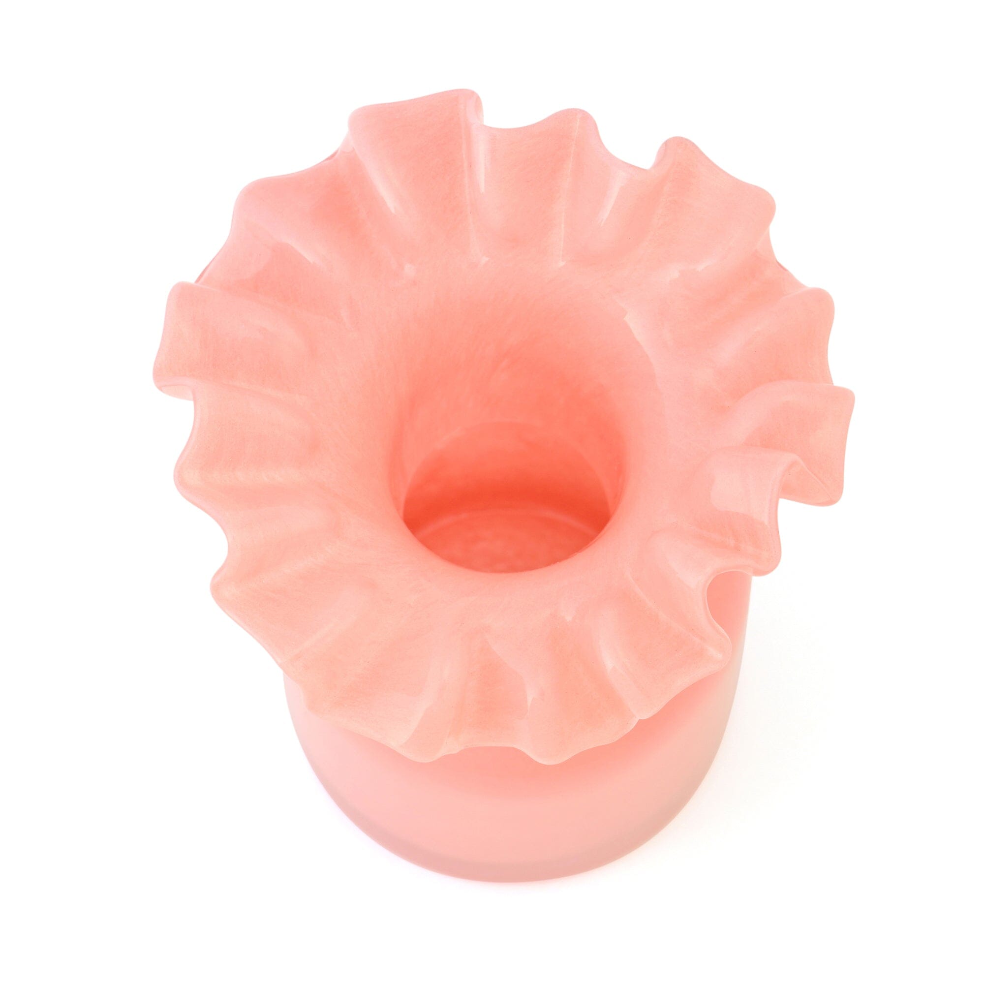 Frill Flower Vase Medium Pink