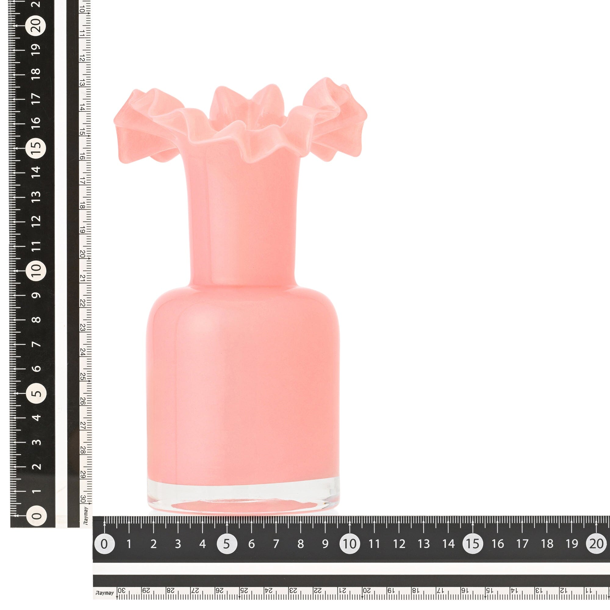 Frill Flower Vase Medium Pink