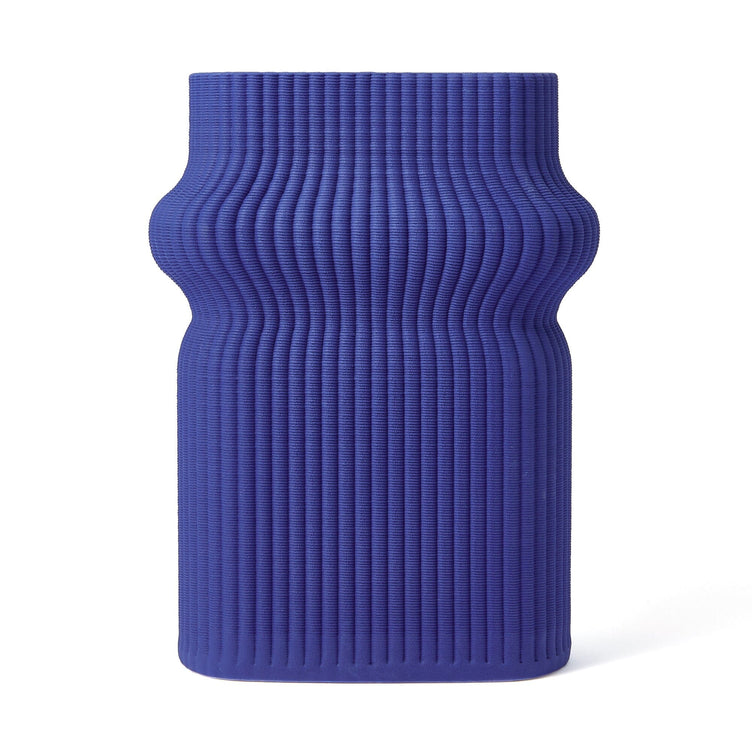 Ceramic 3D Flower Vase Medium Blue