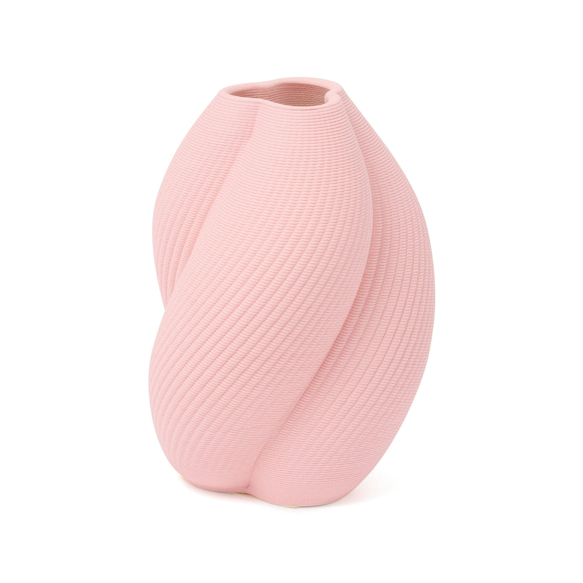 Ceramic 3D Flower Vase Small Pink