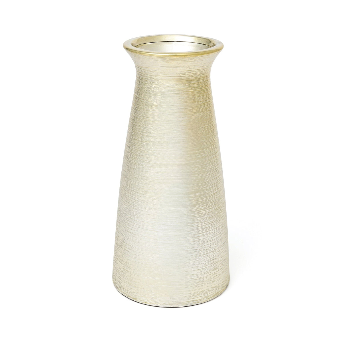 Satin Flower Vase Medium Gold
