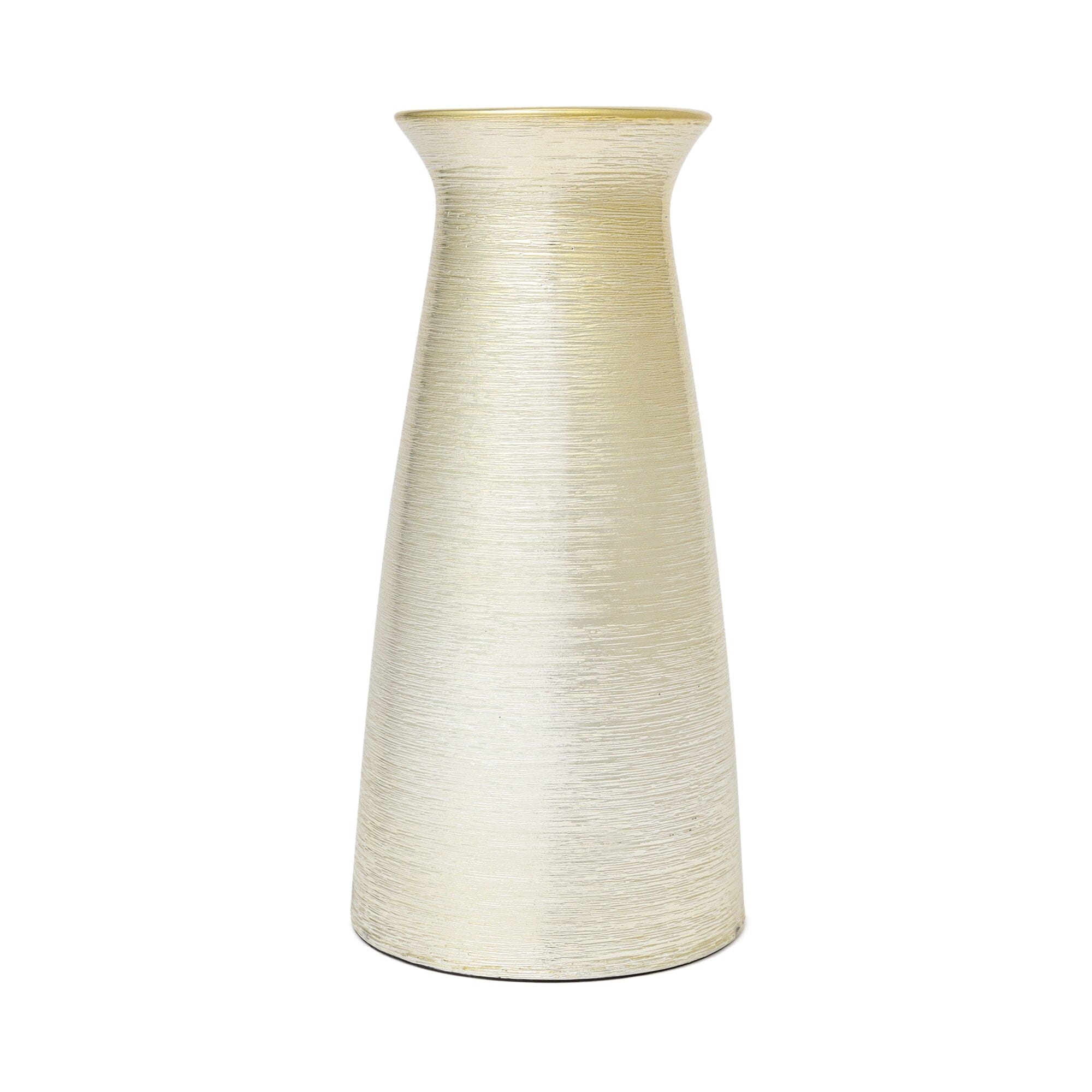Satin Flower Vase Medium Gold