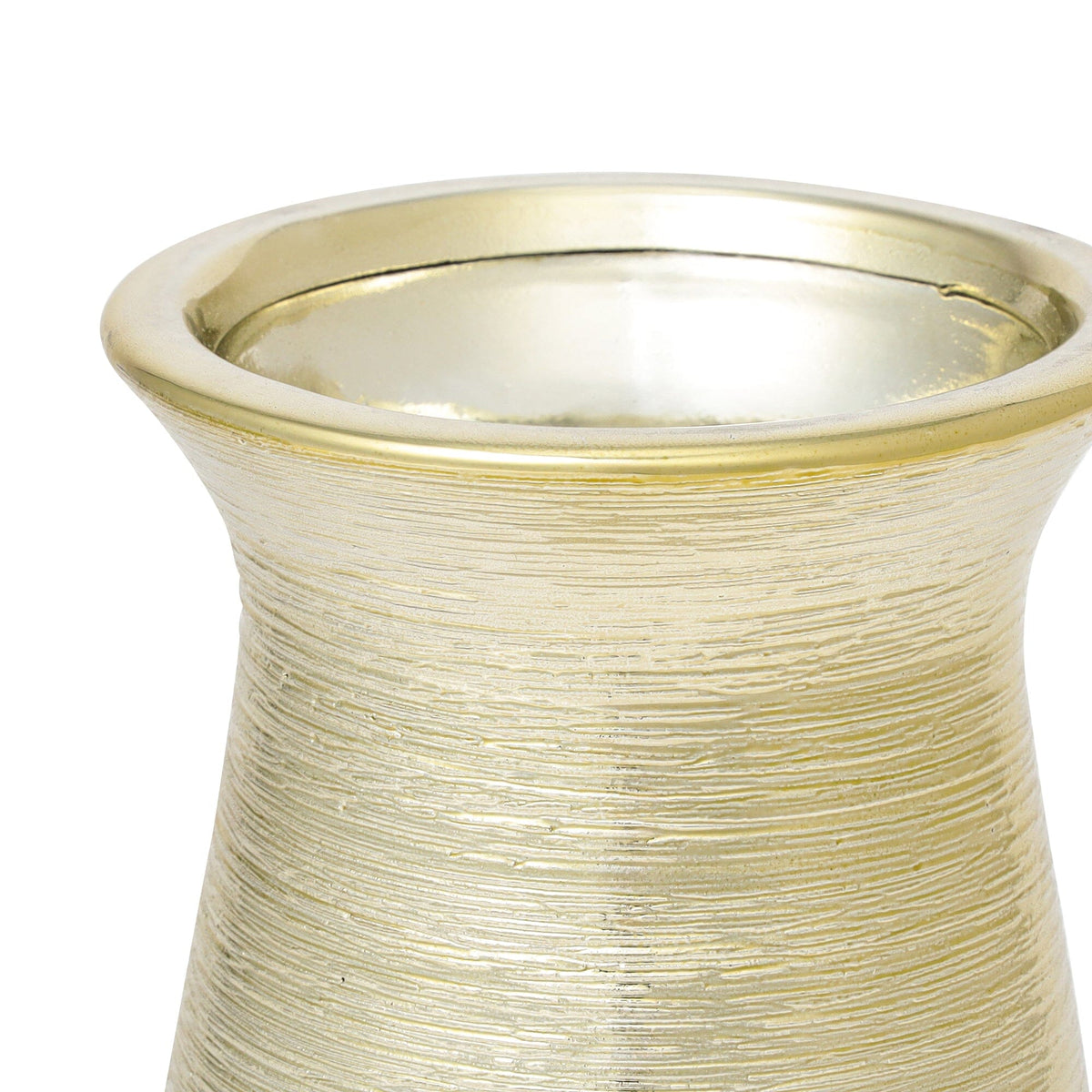 Satin Flower Vase Medium Gold