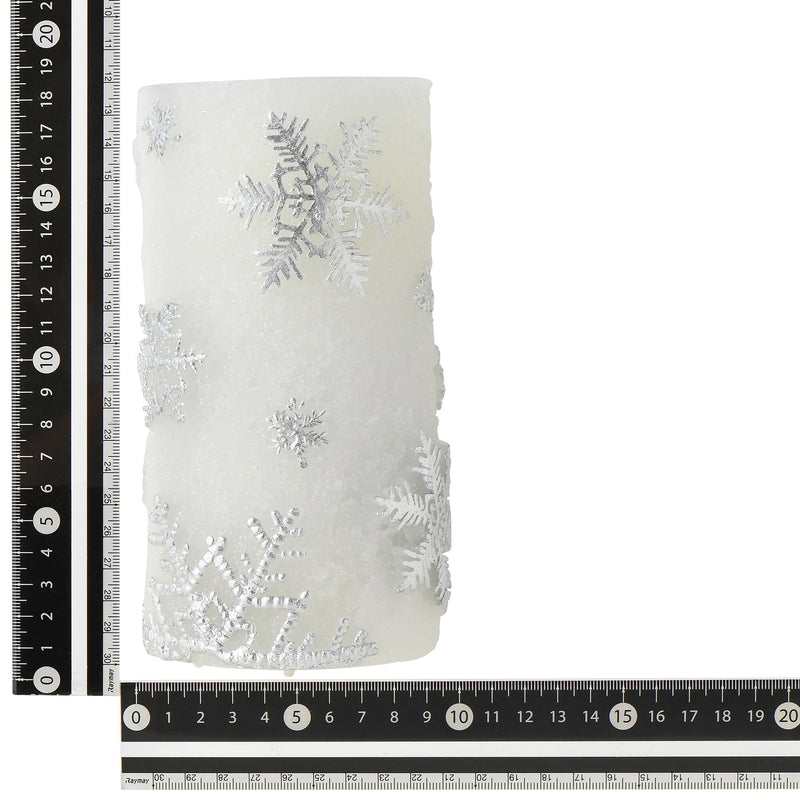 Led Water Candle Snow Silver