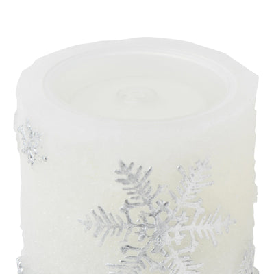 Led Water Candle Snow Silver