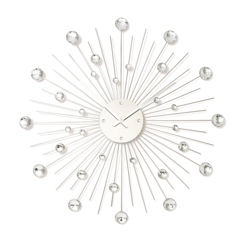 Bijou Wall Clock Silver