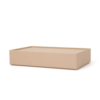 Stacking Jewelry Box Ring Accessory Case Beige