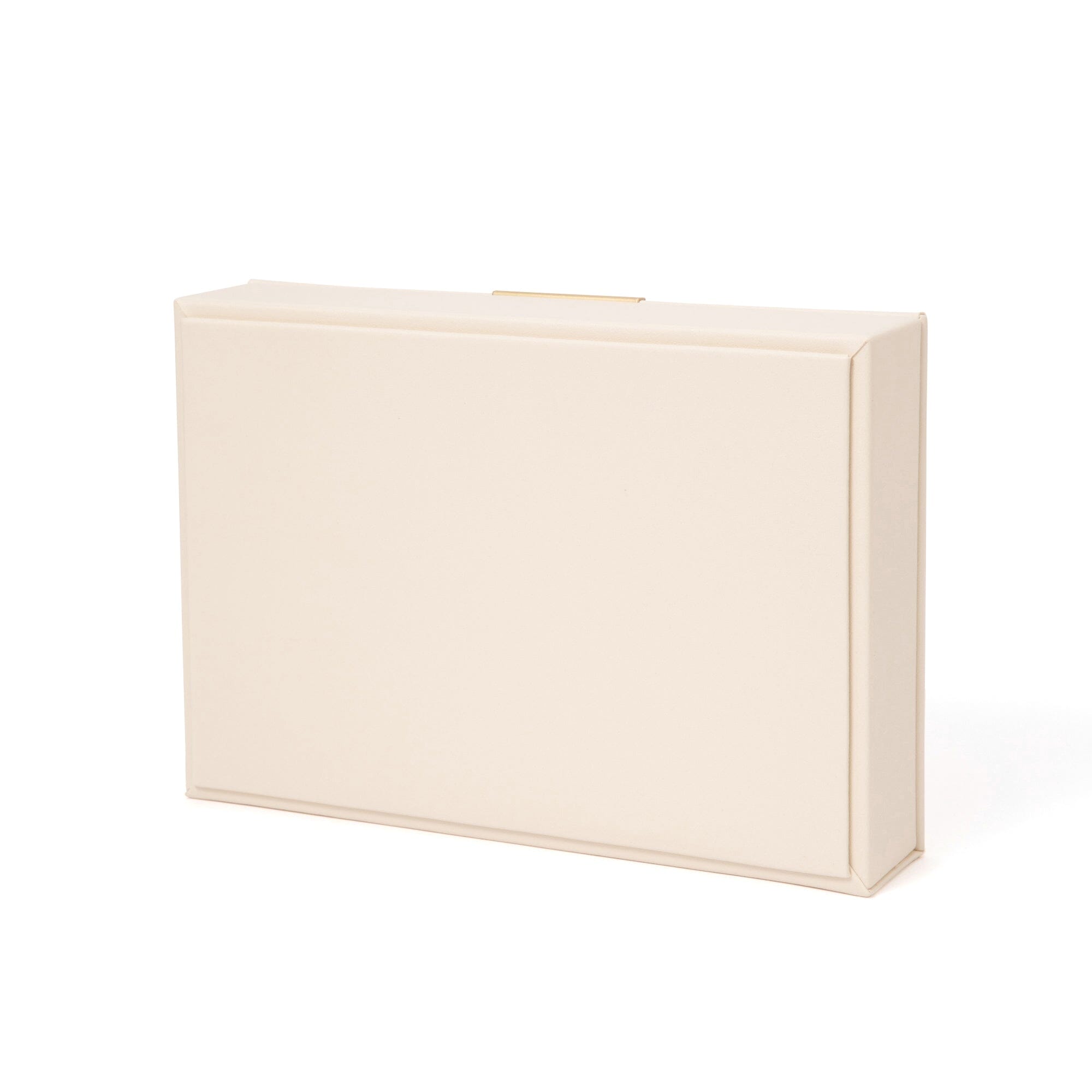Stacking Jewelry Box with Display Lid Ivory