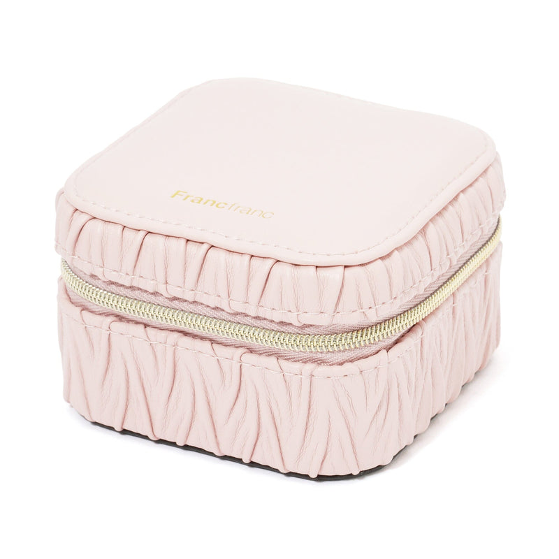 Emboss Travel Jewelry Box Small Pink