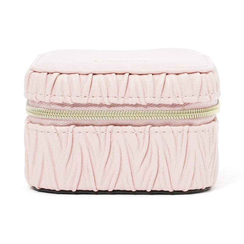 Emboss Travel Jewelry Box Small Pink