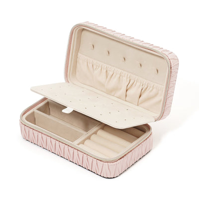 Emboss Travel Jewelry Box Medium Pink