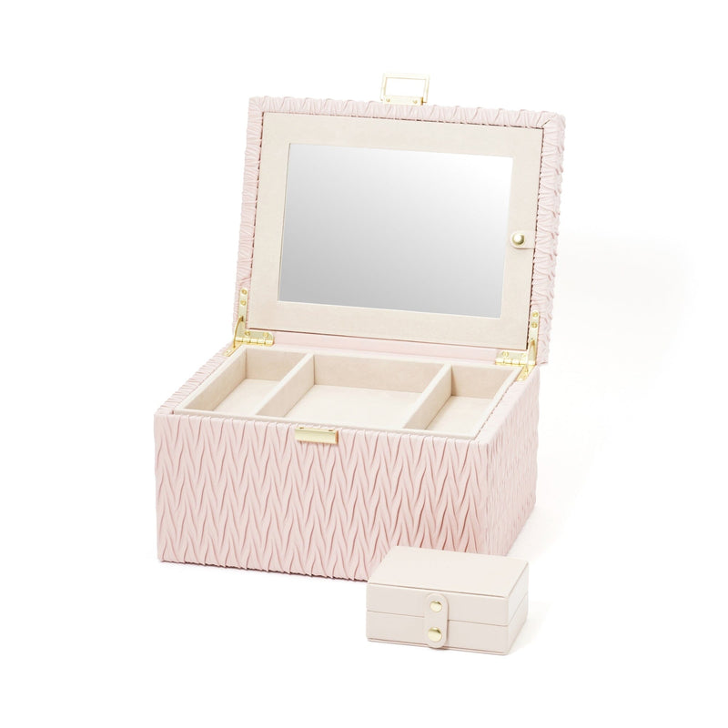 Emboss Jewelry Box Large Pink