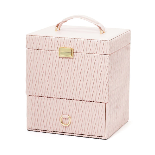 Emboss Cosmetic Box Pink