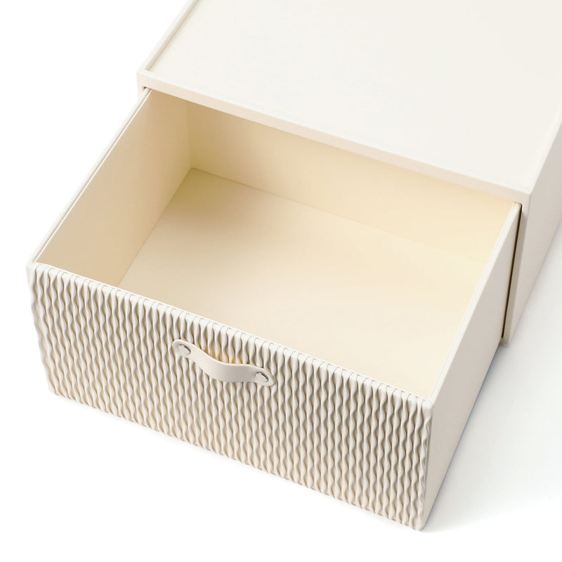 Wave Stacking Drawer Medium Ivory