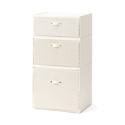 Wave Stacking Drawer Medium Ivory