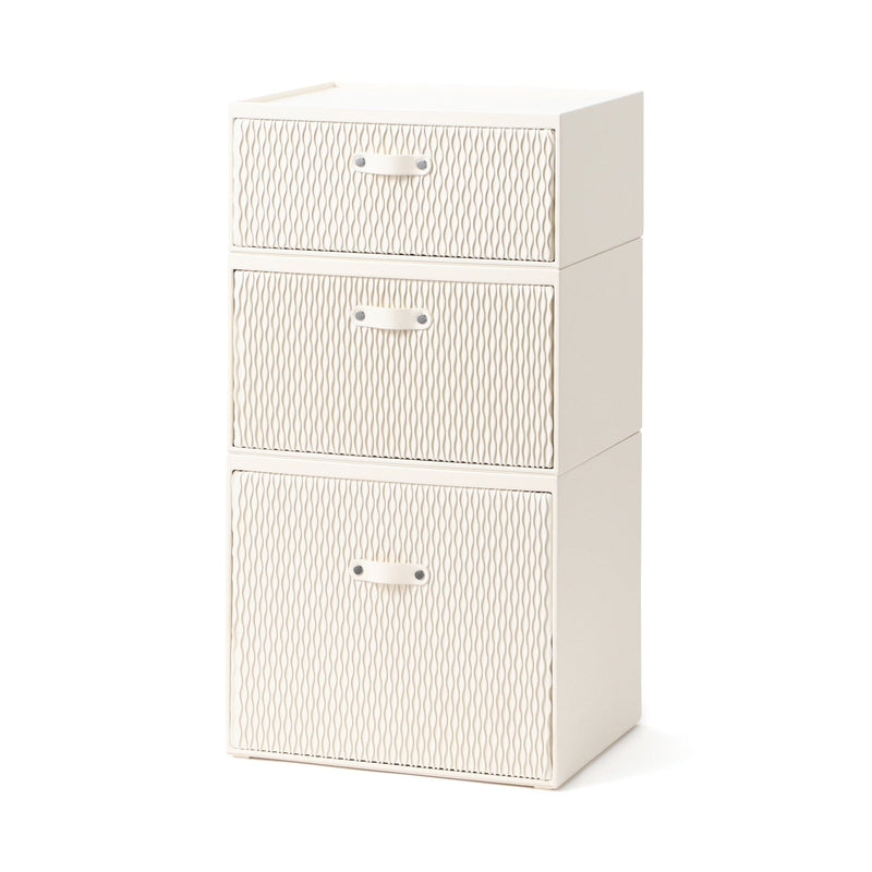 Wave Stacking Drawer Medium Ivory