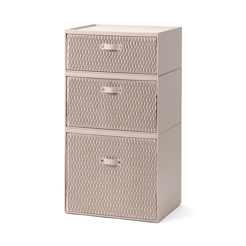 Wave Stacking Drawer Medium Beige