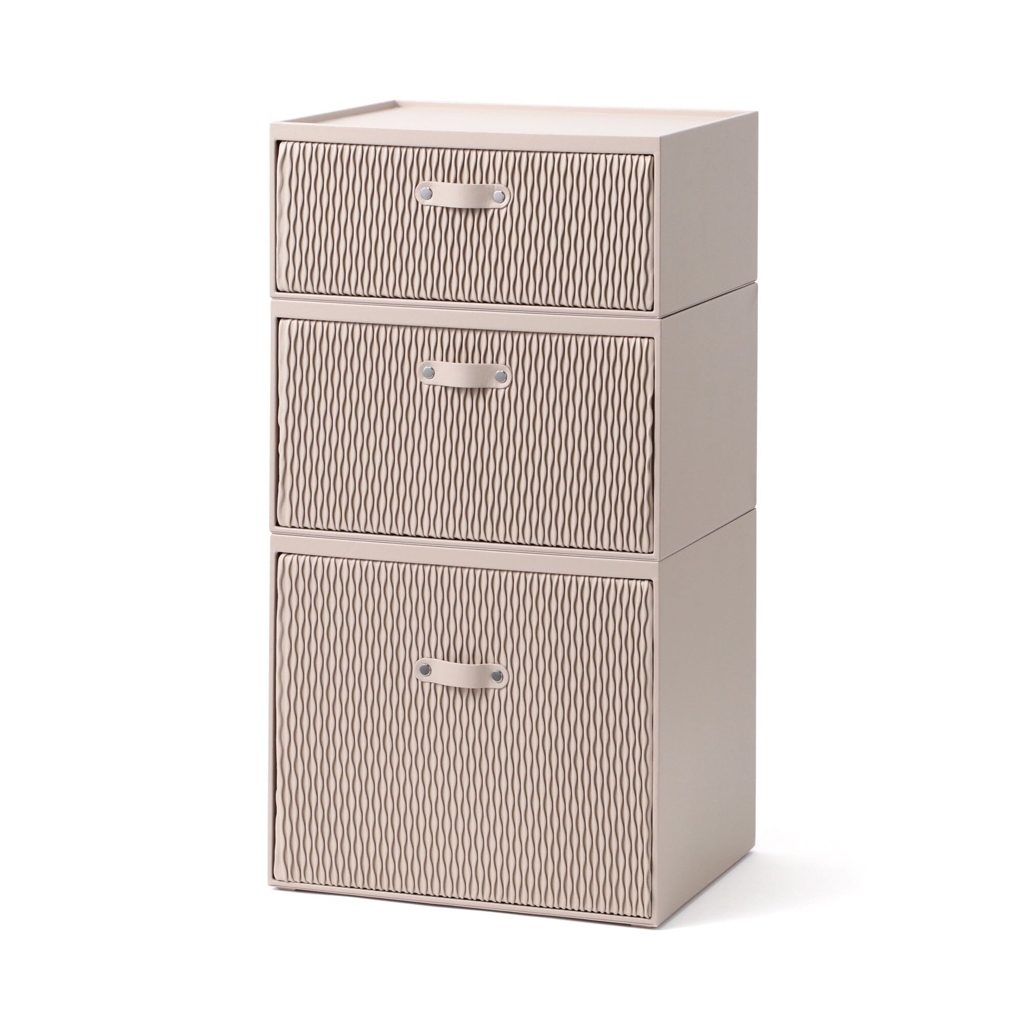 Wave Stacking Drawer Large Beige