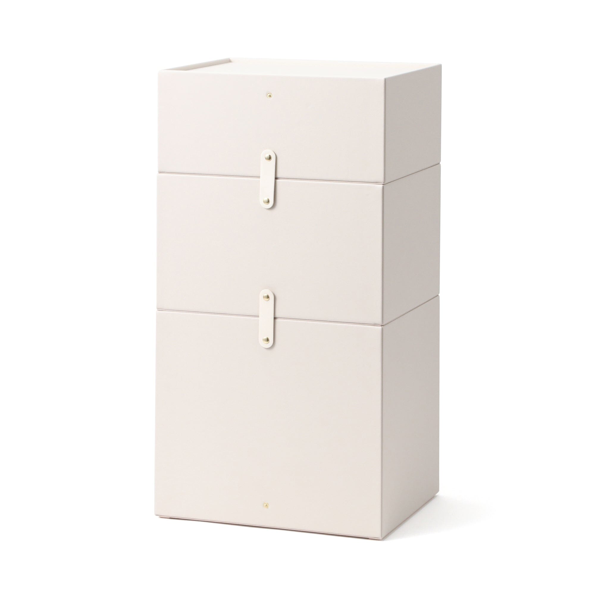 Embossed Stacking Drawer Large Ivory