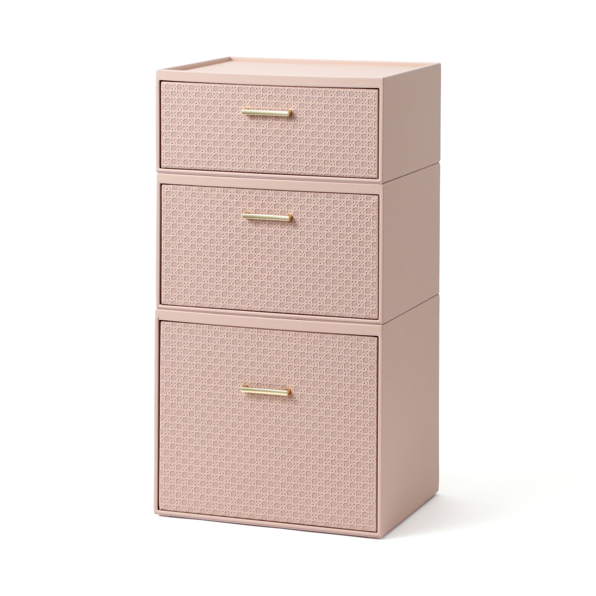 Embossed Stacking Drawer Medium Pink