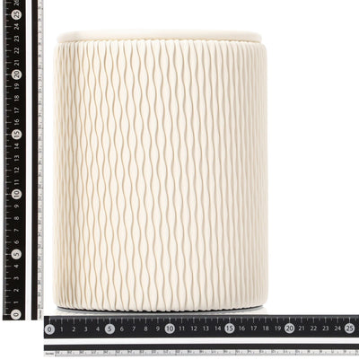 Wave Dust Box Small Ivory