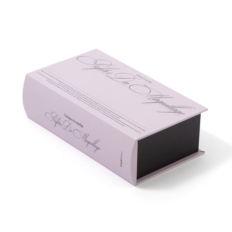 Book Tissue Box Typography Light Pink