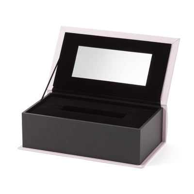 Book Tissue Box Typography Light Pink