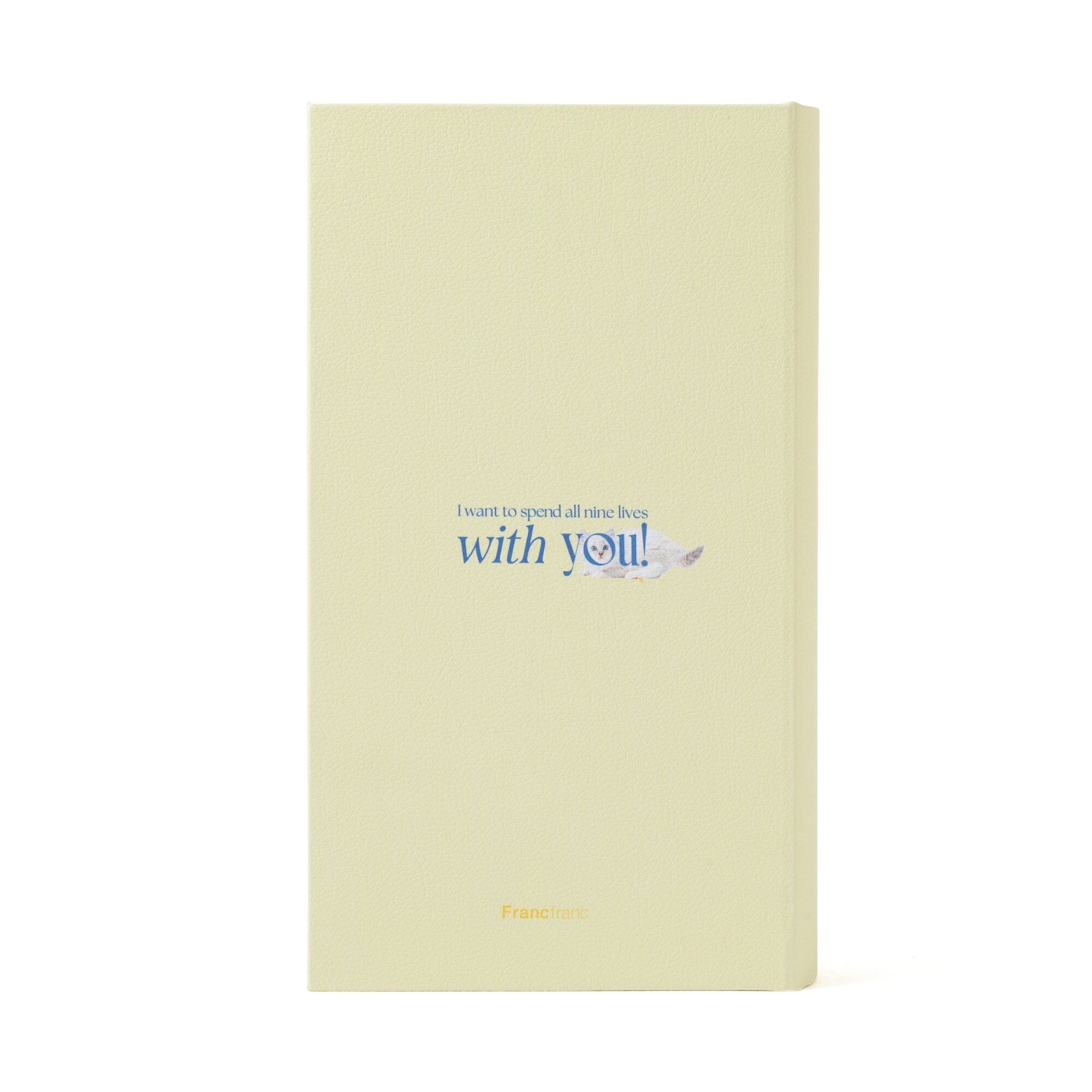 Book Tissue Box Cat Light Yellow