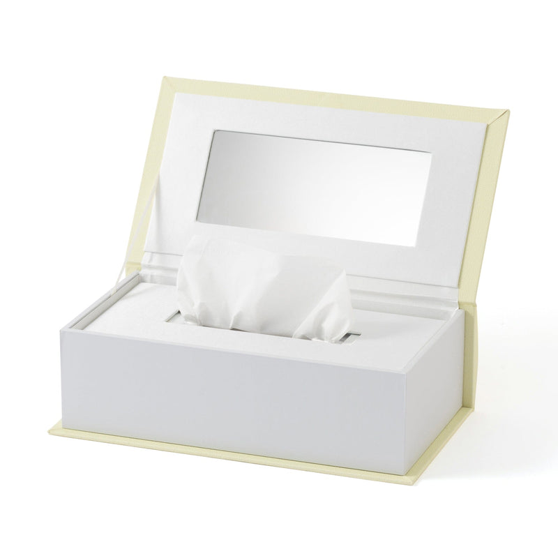 Book Tissue Box Cat Light Yellow