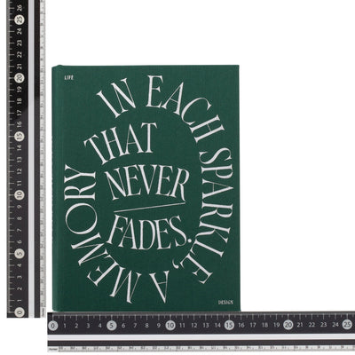 Book Box Typography Small Green