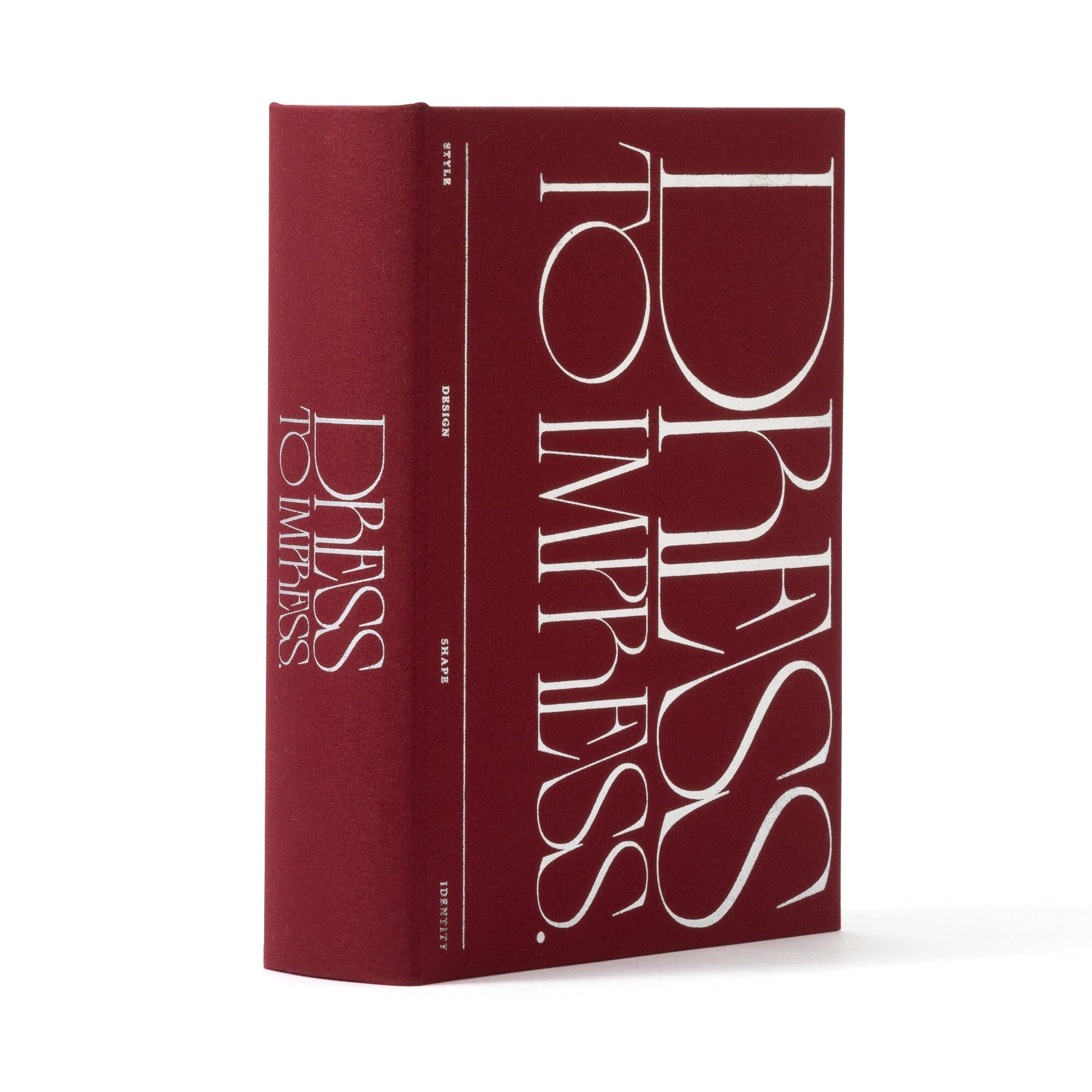 Book Box Typography Small Red