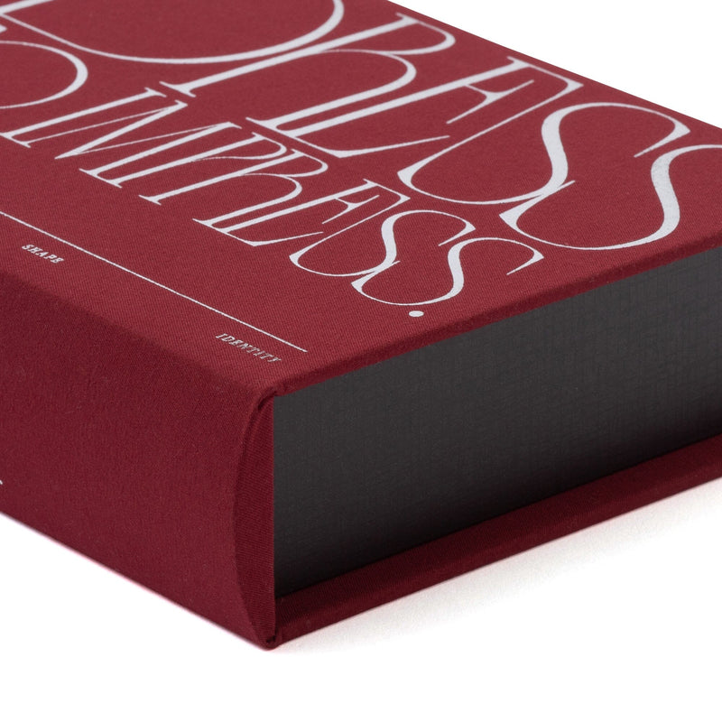 Book Box Typography Small Red